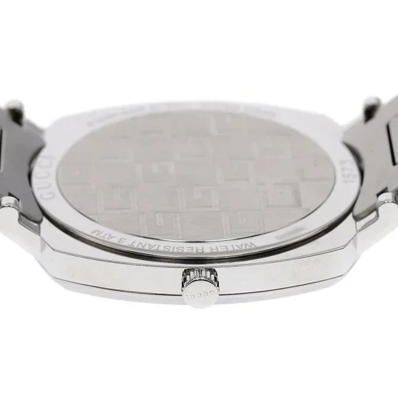 GUCCI Grip watch 157.3/YA157410 Date White Dial Quartz Men's Watch_894712